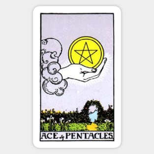 Ace of Pentacles Tarot Sticker